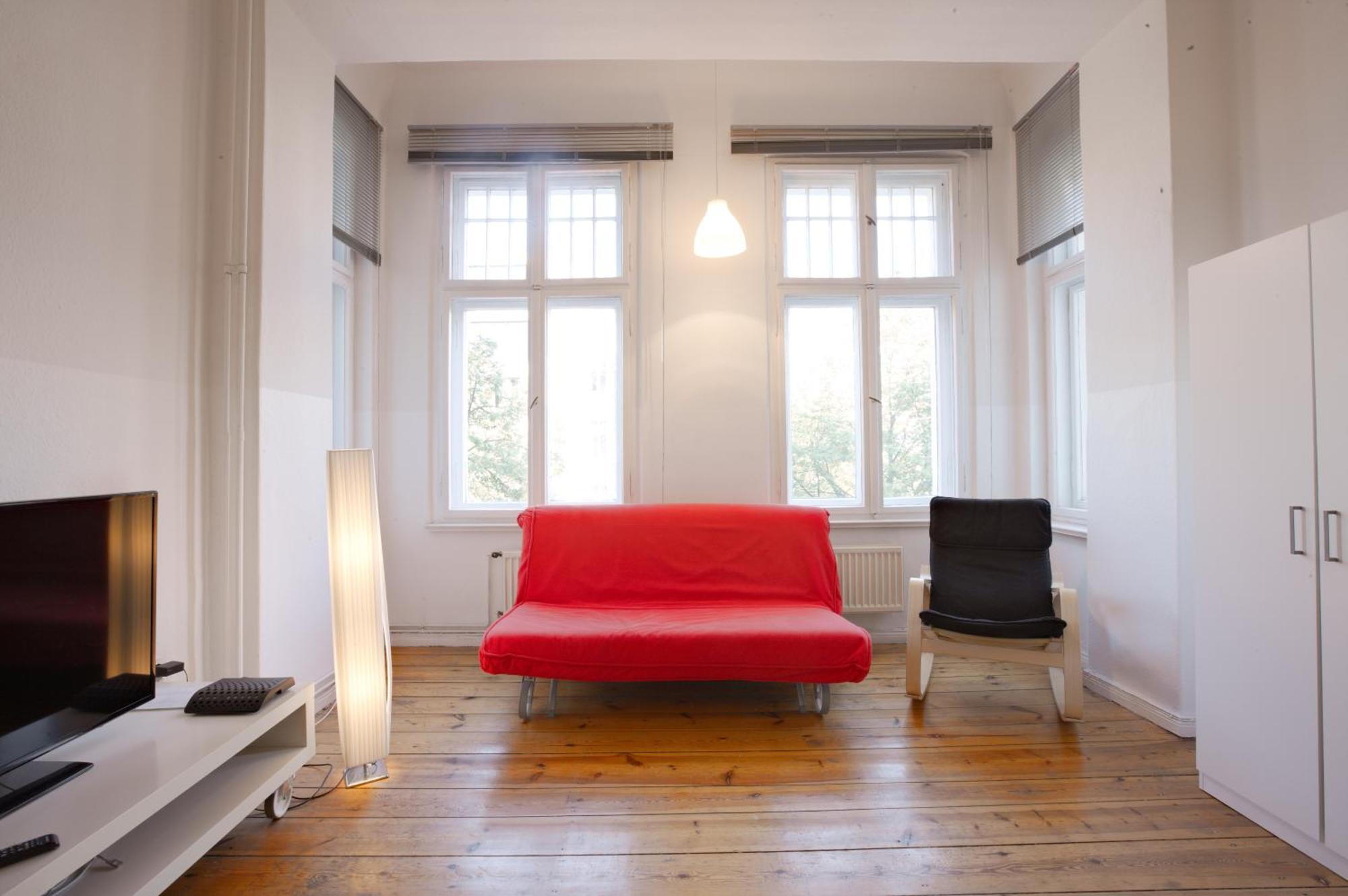 Elegante Altbauwohnung Berlín Exterior foto